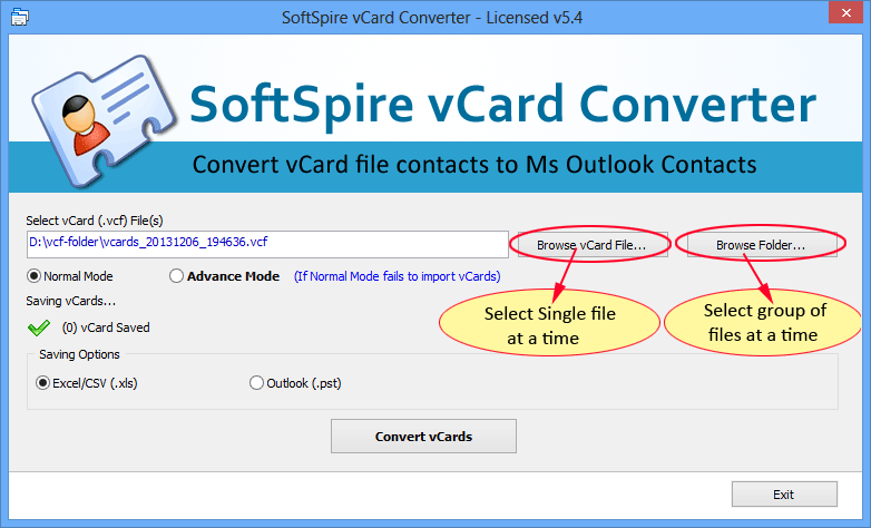 vcf to excel converter software